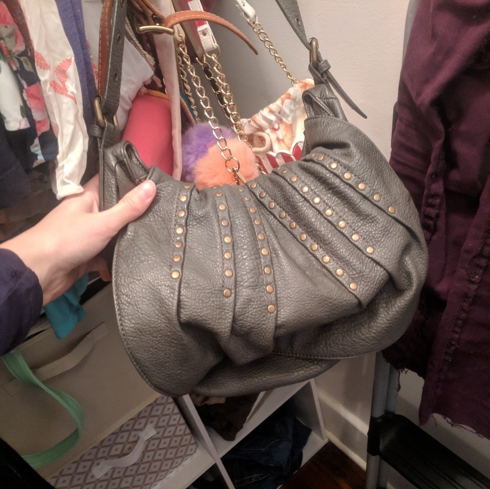 Gray purse